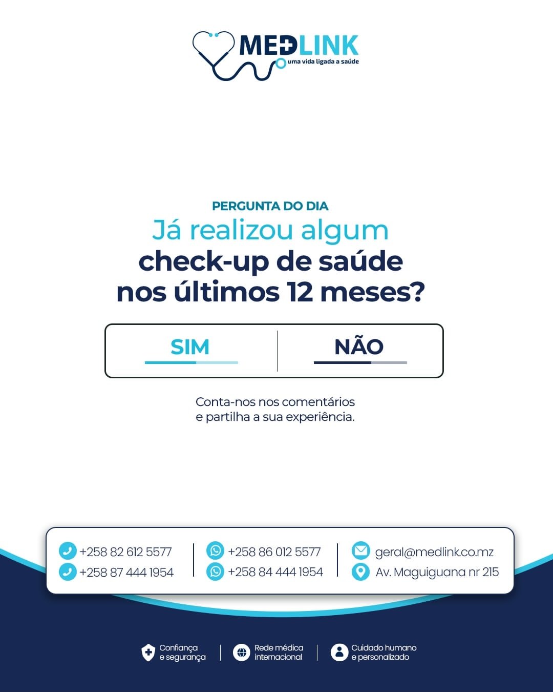 Publicação Medlink: check-up de saúde